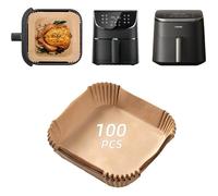 100 pièces Papier Cuisson Air Fryer for COSORI 5.5L 6L Air Fryer TurboBlaze 6L, Airfryer Accessoires Plat Papier Sulfurisé