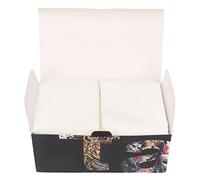 100 pièces papier d'essuyage pour tatouages, jetables en coton doux pour laver le visage, lingettes de maquillage, chiffons de nettoyage pour magasins de tatouages 7,9 x 9,4