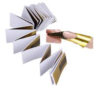 100 Pieces/Paquets Extension D'ongle Art Autocollant Vernis Gel Conseils Or U Forme Fran?Ais Conseils Guide Nail Art Forme Manucure Style Outils