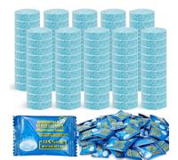 100 Pièces Pastille Lave Glace pour Pare-Brise Auto, Liquide Lave Glace Voiture Convient aux tablettes de nettoyage pour vitres, fenêtres et carrelages(Emballées Individuellement)