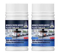 100 Pièces Pastille Lave Glace pour Pare-Brise Voiture Auto, Effervescent de Voiture, Nettoyant Pare-Brise Voiture, Lave-Glace Comprimés de Nettoyage pour Vitres, Fenêtre et Carreaux, (1PC=4Litres)