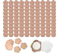 100 pièces patch de nombril à l'huile de ricin, patch nombril auto-adhésif, enveloppes d'huile essentielle coton biologique pour l'exercice, la lecture, les voyages, le travail, le ricin