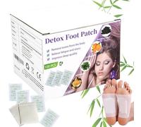 100 Pièces Patch Detox Pieds, Detox Foot Patches pour Soulager le Stress,Détoxifiants Pieds Nettoyage en Profondeur Naturel,Favorise la Circulation Sanguine Améliore la Qualité du Sommeil