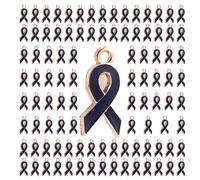 100 Pièces Pendentif De Sensibilisation À Breloque En Ruban Léger Bricolage Fabrication Bijoux Perles Breloque Pendentif Espoir Composants D'embellissements En Forme Coeur Pour La Fabrication