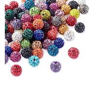 100 pièces perles de boule Disco 10mm perles de strass en cristal pour la fabrication de bijoux perles de strass en cristal