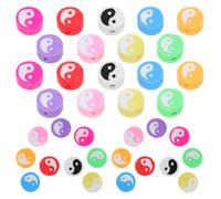 100 Pièces Perles en Pâte Polymère pour Bracelets DIY