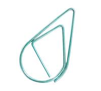 100 Pièces Petits Signets Trombones Créatifs Supports En Forme De Goutte D'eau Joli Planificateur Pour La Maison Décoratif Forme De Goutte D'eau Clip En Métal Petit
