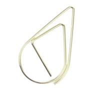 100 Pièces Petits Signets Trombones Créatifs Supports En Forme De Goutte D'eau Joli Planificateur Pour La Maison Décoratif Forme De Goutte D'eau Clip En Métal Petit