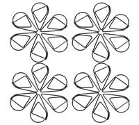 100 Pièces Petits Trombones Métalliques de Goutte, Noirs | Acier, Faciles à Fixer et Peu Déformables, pour Carnets, Scrapbooks et Classement de Feuilles