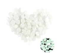 100 Pièces Pierre Lumineuse, Pierres Décoratives de Pot de Fleur, Cailloux Aquarium, pour Jardin Galet Lumineux Cailloux Brillants dans Le Noir pavés pour Maison Jardin Passerelle, Environ 1cm