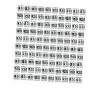 100 Pièces Pigeon Bagues Jambe Aluminium Marques Identification Numérotées Réutilisable Utilisation Pratique Oiseaux Adapté à Éleveurs Reproduction, France Blanche