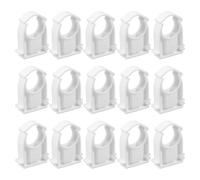100 Pièces Pince de Montage PVC Caoutchouc Blanc | Vibrations, Fixation Propre, Usage Plomberie et Structures, pour Électriciens et Bricoleurs