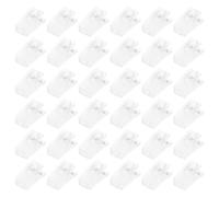 100 Pièces Pince Porte-nom Adhésive Transparente en Acrylique | Fixation sans Perçage, Application Facile pour Photos et Notices, Style Minimaliste pour École et Bureau