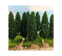 100 PièCes Pins 1:25 Train ModèLe Bâtiment Ferroviaire Arbre ModèLe Vert pour ÉChelle O G 1/25 Mise en Page de Chemin de Fer Diorama Paysage