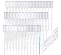100 Pièces Pipettes de Transfert Jetables 3ml Graduées Pipettes en Plastique Pour Laboratoire École Beauté Huiles Essentielles Peinture Parfum