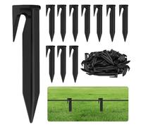 100 Pièces Piquet Fil Robot Tondeuse, Piquets de Fixation pour Câbles,Piquets de Terre pour Robot Tondeuse Accessoires pour Câbles Périphériques Tondeuse Robot, Compatible Husqvarna Gardena Worx Bosch