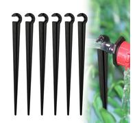 100 Pièces Piquets de Support de Tuyau D'irrigation, Piquet Goutte à Goutte pour Tube d'égouttement 4/7 mm, Plastique Support Tuyau Arrosage Pour Jardin, Potager, Brumisateur Terrasse, Irrigation