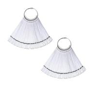 100 Pièces Plaque de Présentation pour Ongles, ABS Argenté | Secteur Transparent à Feuilleter, Affichage du Vernis, Usage Salon et École, pour Motifs et Couleurs