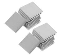 100 Pièces Plaque de Zinc Argenté pour Expériences Scientifiques | Montage Simple, Réutilisable, Résiste à Déformation, pour t Démonstrations Oranges