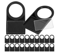 100 Pièces Plaque Indicatrice pour Bouton Poussoir 22mm | Installation sans Outil, Plastique Industriel, Identification Nette, pour Tableau de Commande et Maintenance Rapide