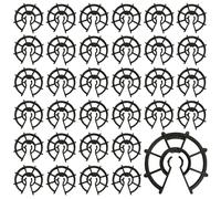 100 Pièces Plastique de Cales d'Armature pour Barres d'Acier de Diamètre 8 à 12 mm Fixation Verticale Renfort, Cales en Plastique pour Dalle en Béton Armé Accessoire de Coffrage à Clipser (20mm)