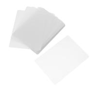 100 Pièces Pochettes de Plastification Thermique en PET Blanc | Protection Étanche, Rangement Facile, Usage Bureau et Maison, pour Photos et Papiers