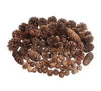 100 Pièces Pommes de Pin Pommes de Pin de Noël Pommes de Pin Naturel en Vrac pour Bricolage à la Main Mariage Sapin de Noël Automne Hiver Décoration Familiale, Grand et Moyen Mini Mélange