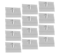 100 Pièces Porte-badge D'identification PVC Double Face | Protection Imperméable et Sûre, Affichage Recto Verso, Facile à Porter, pour Carte D'identité et Nom