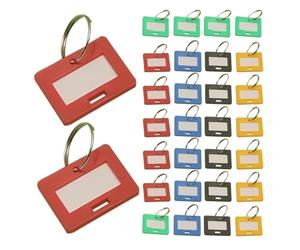 100 Pièces Porte-clés Étiquettes Pour Fournitures Bureau | For L'identifiant À Code Couleur Des Voyages Au Bureau À Domicile