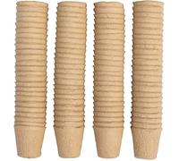 100 Pieces Pot Semis Biodegradable, Godet Semis Biodegradable, Pot pour Semis, 8cm, Rond, Outils de Jardinage à Domicile