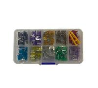 100 pièces profil Mini taille lame voiture fusible assortiment ensemble for Auto voitures camion 2/3/5/7.5/10/15/20/25/30/35A fusible avec boîte Câblage de protection