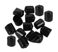 100 Pièces Protecteur de Filetage Rond PVC Noir pour Vis