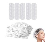 100 Pièces Protecteurs d'oreille Jetables Clair Plastique AVEC 100 Pièces Protecteurs des cheveux JetablesProtection Élastique pour Teinture Capillaire Douche Baignade Salon