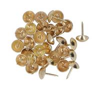 100 Pièces Punaises De Rembourrage En Acier Au Carbone, Têtes De Clous Décoratives Avec Règle En Tissu, Poignée Anti-écrasement Pour Meubles Rembourrés, Planches De Liège, Projets De Bricolage(Or)