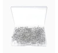 100 Pièces Punaises Transparentes, Punaises à Tête avec Boîte, Punaise Murale, pour Tableau d'Affichage, Repère, Décorer