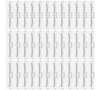 100 Pièces Règle à Sourcils Autocollante PVC Blanche | Maquillage Professionnel, Aide au Dessin Modelage des Sourcils, Usage Jetable, Repères Nets