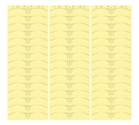 100 Pièces Règle à Sourcils PVC Khaki pour Mesure, Dessin | Outil de Maquillage pour Sourcils, Mesure Précise, Usage Microblading, Format Pratique pour Fille