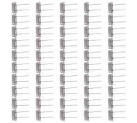 100 Pièces Résonateur à Cristal de Quartz Passif Hc-49s 16 Mhz | Génération de Signal D’horloge, Circuit de Temporisation, Pièce Détachée pour Appareils Photo et Ordinateurs, Argenté