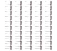 100 Pièces Résonateur à Cristal Passif Hc-49s 16 Mhz, Quartz, 2 | Circuit de Synchronisation, Génération de Signal D’horloge, pour TV et Caméras, Couleur Argenté