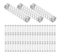 100 Pièces Ressort de Stylo en Acier Inoxydable, pour Gel | Acier Inoxydable Argenté, Soutien du Clic, Usage Bureau et Examen, Compatible Stylo Gel et Clips
