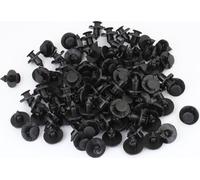 100 pièces Rivet de Fixation en plastique garde-boues Pare-chocs clips de 8 mm poussé