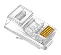 100 pièces RJ45 connecteur RJ45 Ethernet câble prise UTP 8P8C réseau modulaire avec Guide de chargement de fil connecteur UTP