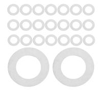 100 Pièces Rondelle de Broche de Poignée de Porte, Fine | Entretoise Plate Argentée, Surface Lisse et Compacte, pour Réglages D'installation Intérieure