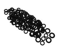 100 Pièces Rondelle de Robinet Noir en Caoutchouc | Kit pour Entrée et Sortie, Résistance à Pression, Installation Simple, Surface Lisse