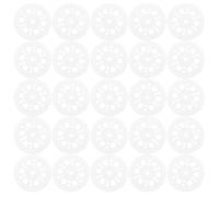 100 Pièces Rondelle Isolante en Plastique pour Fixation, Design | Panneaux Mousse et Plaques de Plâtre, Application Rénovation, Couleur Blanche, Installation Sûre