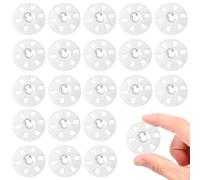 100 Pièces Rondelles de Fixation Faciles à Fixer Rondelles pour Support de Carrelage Rondelle Plate de Carrelage Rond Rondelles de Fixation pour planches à isolation rigide - 35mm - blanc