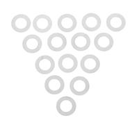 100 Pièces Rondelles Fines, de Poignée de Porte | Axe de Poignée et Bouton, Finition Argentée Lisse, Ajustement Simple en Maison, Usage DIY