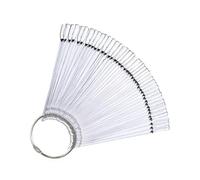 100 Pièces Roue D'affichage des Ongles, ABS Argenté, Manucure | Plaques Sectorielles Transparentes, Usage Gel et Vernis, Formation Pro, de 50