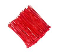 100 Pièces Rouge Serre-câbles électriques, Zip Ties, Attache Cable Electrique, Collier Electricien, Attache Câble en Nylon, Serre Cable Plastique (200 mm x 3 mm)