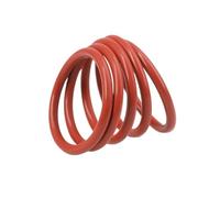100 pièces rouge VMQ joint torique CS 4.0mm OD 12mm ~ 165mm isolation en caoutchouc de Silicone étanche rondelle cuisinière joints pour la plomberie et la réparation(OD 55mm ID 47mm)